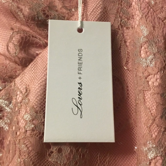 Lovers + Friends Elora Midi Dress in Metallic Rose - Picture 9 of 16